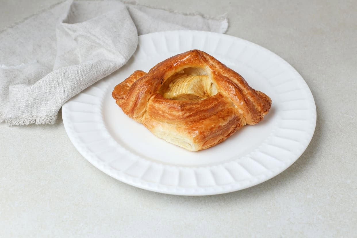 Danish croissant with apple