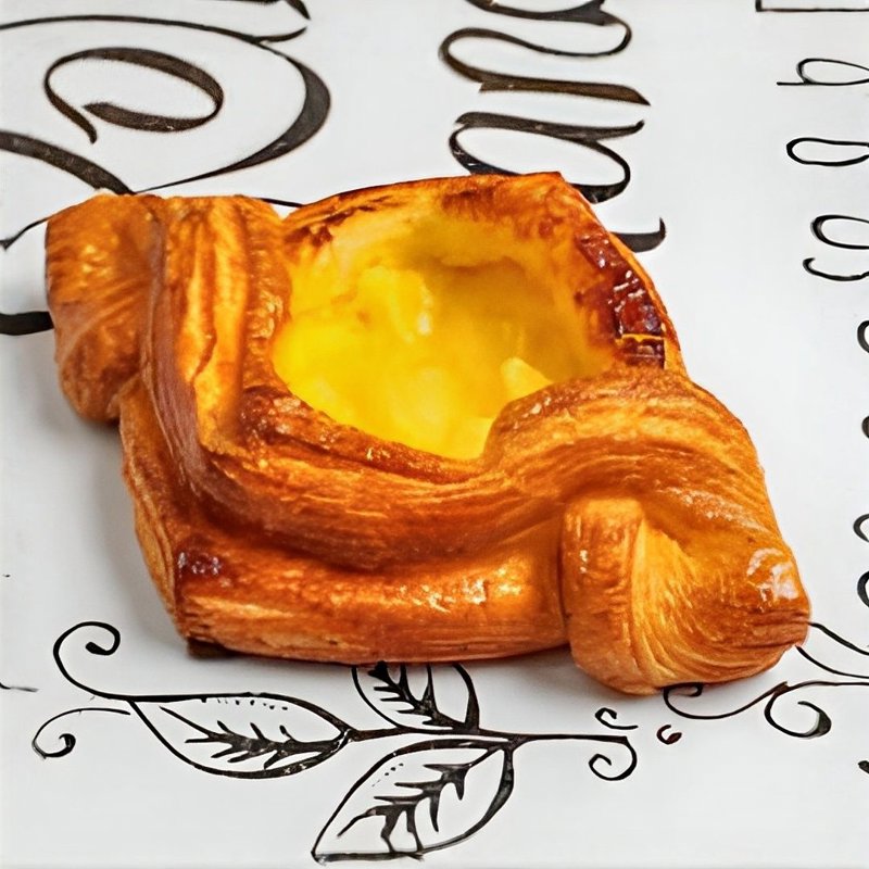 Danish croissant with pineapple