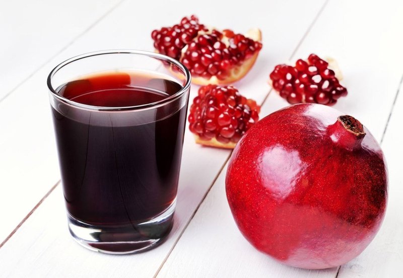 Freshly squeezed pomegranate juice