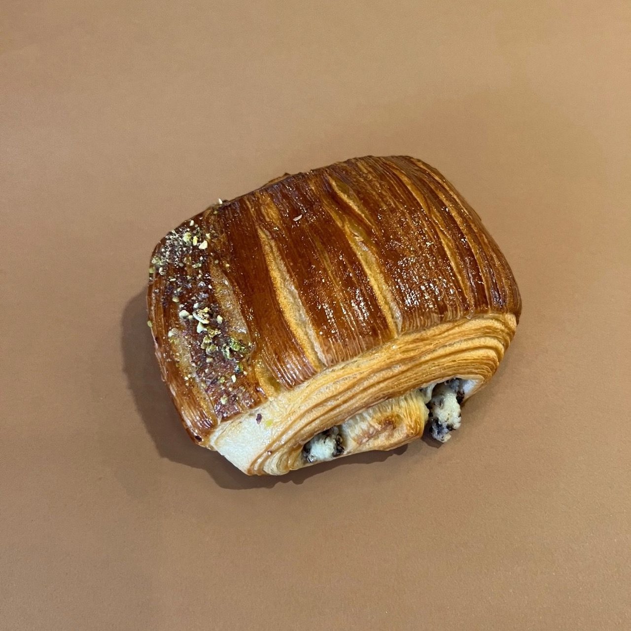 Pistachio pain au chocolat