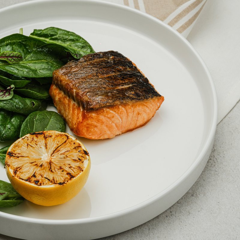 Salmon fillet steak