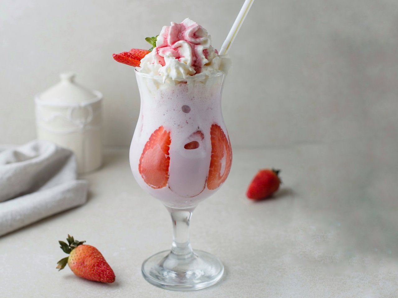 Strawberry milkshake